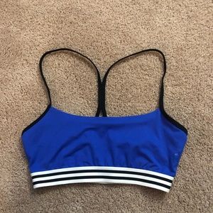 Adidas Training Crossback 3-Stripe Hem Sports Bra